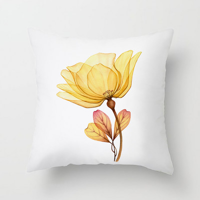 Akvarell lillemustriga dekoratiivne padjapüür Padjapüür Polüester padjakate padjapadi Diivan Dekoor Padjapüür 40x40