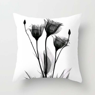 Akvarell lillemustriga dekoratiivne padjapüür Padjapüür Polüester padjakate padjapadi Diivan Dekoor Padjapüür 40x40