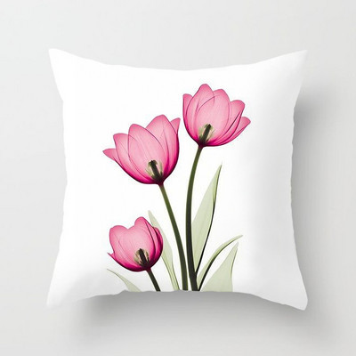 Akvarell lillemustriga dekoratiivne padjapüür Padjapüür Polüester padjakate padjapadi Diivan Dekoor Padjapüür 40x40