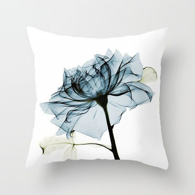 Akvarell lillemustriga dekoratiivne padjapüür Padjapüür Polüester padjakate padjapadi Diivan Dekoor Padjapüür 40x40