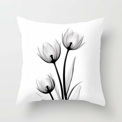 Akvarell lillemustriga dekoratiivne padjapüür Padjapüür Polüester padjakate padjapadi Diivan Dekoor Padjapüür 40x40