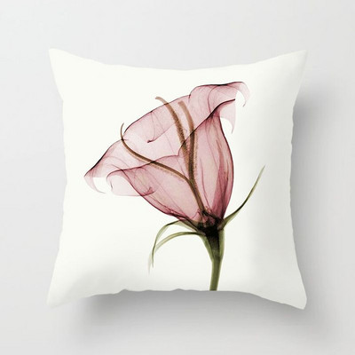 Akvarell lillemustriga dekoratiivne padjapüür Padjapüür Polüester padjakate padjapadi Diivan Dekoor Padjapüür 40x40