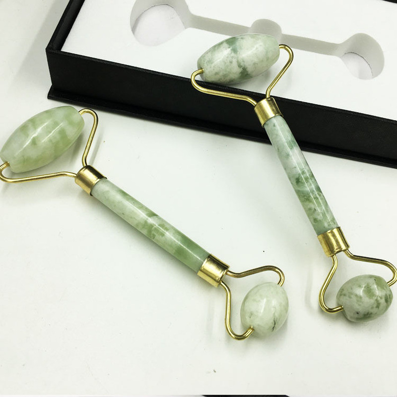 1 db Natural Facial Beauty masszázseszköz Jade Roller Face Thin Massager Relaxációs eszköz Drop Ship Arcmasszírozó Jade Roller