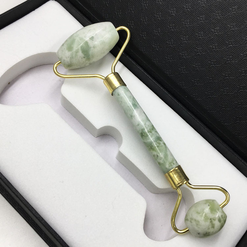 1 db Natural Facial Beauty masszázseszköz Jade Roller Face Thin Massager Relaxációs eszköz Drop Ship Arcmasszírozó Jade Roller
