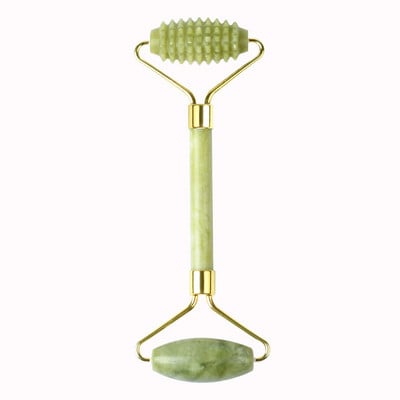Jade Roller Massager for Face Roller GuaSha σανίδα Jade Stone Face Massager Thin Face Lift Αντιρυτιδικό Προσώπου Beauty Skin Care T