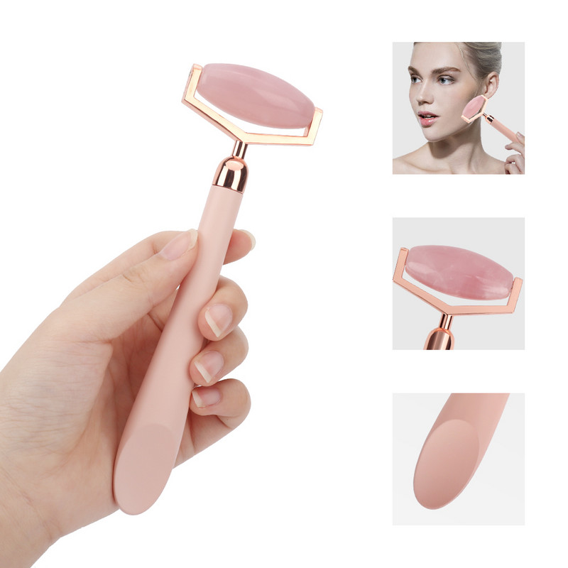 Gua Sha Jade Roller természetes kő Arc lift Arc Test szépség Egészség Bőrápoló eszköz Arcmasszírozó arcra Energy Beauty Bar