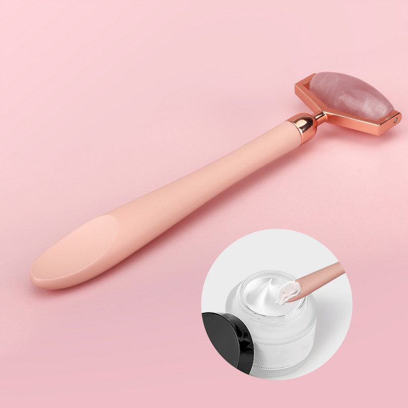 Gua Sha Jade Roller természetes kő Arc lift Arc Test szépség Egészség Bőrápoló eszköz Arcmasszírozó arcra Energy Beauty Bar