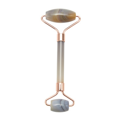 Natūralus nefrito ritininis masažuoklis, guašo grandiklis veidui, veido odos priežiūros priemonė Veido volelis kūno nugaros grožiui pakeliantis masažuoklio volelis