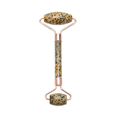 Natūralus nefrito ritininis masažuoklis, guašo grandiklis veidui, veido odos priežiūros priemonė Veido volelis kūno nugaros grožiui pakeliantis masažuoklio volelis