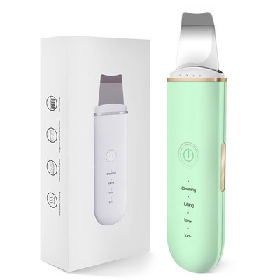 Ultrahangos arcbőrradír vibrációs orr spatula mitesszer eltávolító súroló lapát Tiszta kavitációs peeling arc lifting