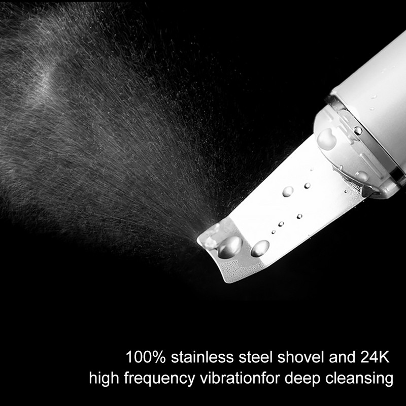 Ultrahangos arcbőrradír vibrációs orr spatula mitesszer eltávolító súroló lapát Tiszta kavitációs peeling arc lifting