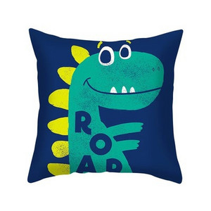 Fiú ajándék rajzfilm dinoszaurusz párnahuzat Vicces dinó párnahuzat lakberendezési hálószoba nappaliba 18x18 hüvelykes párnahuzat