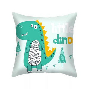Fiú ajándék rajzfilm dinoszaurusz párnahuzat Vicces dinó párnahuzat lakberendezési hálószoba nappaliba 18x18 hüvelykes párnahuzat