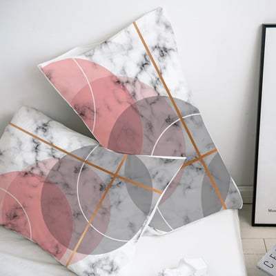 Prilagođena jastučnica Jastučnica 50x70 50x75 50x80 70x70 Ukrasna jastučnica Posteljina od crnog mramora za vjenčanje Drop Shipping