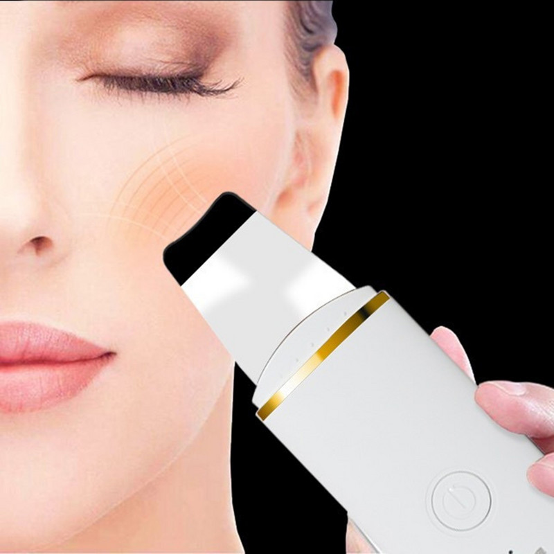Ultrahangos bőrradír mély arctisztító gép peeling lapát Arc pórustisztító arcbőrradír Lift szépségápolási eszköz
