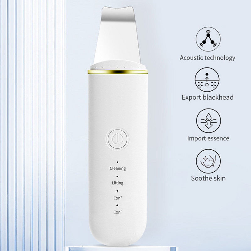 Ultrahangos bőrradír mély arctisztító gép peeling lapát Arc pórustisztító arcbőrradír Lift szépségápolási eszköz