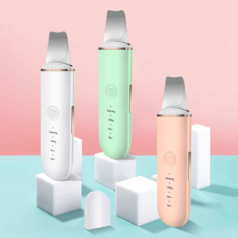 Ultrahangos bőrradír Ion mély arctisztító mitesszer eltávolító arclapát bőrkaparó arc spatula ultrahangos peeling