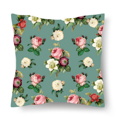 Jastučnica s tropskim biljkama Prilagodljive kratke plišane jastučnice Jastučnica za automobil od kože breskve, navlaka za krevet