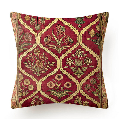 Față de pernă etnică indiană Față de pernă boemă roșie Morty Interior pentru decorațiuni interioare Perne decorative pentru canapea elegantă 40x40 45x45