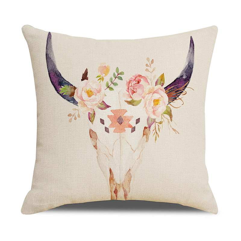 Ins Style Lanena jastučnica Boho Dream Catcher Pernate jastučnice Dekoracija za kućni kauč Navlaka za jastuke Ukras za automobil