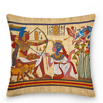 Древни египетски калъфки за възглавници Египетски жени Калъфки за възглавници за хол Спалня Декорация на дома Модерен 40x40 45x45 50x50 Cm