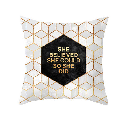 Auksinis abstraktus geometrinis pagalvės užvalkalas marmurinis paslaptingas raštas tamsiai žalia pagalvė aukšto lygio biuro sofos dekoras 45x45 50x50 išmetimo pagalvė