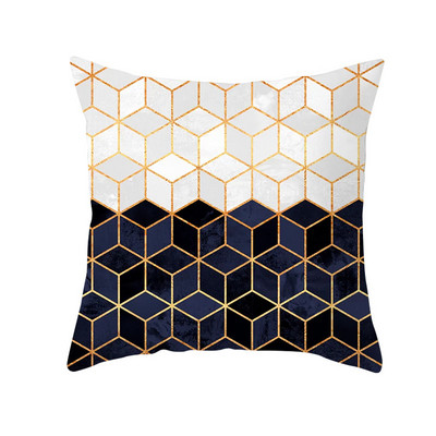 Auksinis abstraktus geometrinis pagalvės užvalkalas marmurinis paslaptingas raštas tamsiai žalia pagalvė aukšto lygio biuro sofos dekoras 45x45 50x50 išmetimo pagalvė