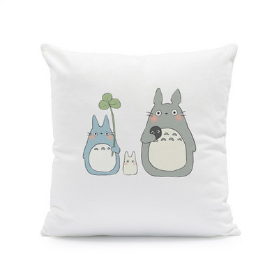 Japán anime Vicces Happy Cat párnahuzat dekoráció otthon Hatalmas cica dekoratív párnahuzatok otthoni dekoráció esztétika 40x40 45x45