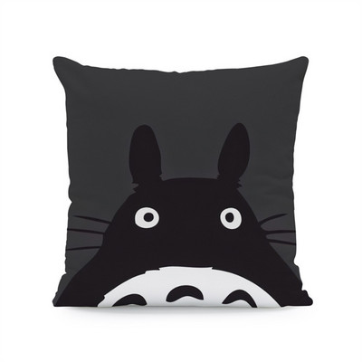Japán anime Vicces Happy Cat párnahuzat dekoráció otthon Hatalmas cica dekoratív párnahuzatok otthoni dekoráció esztétika 40x40 45x45