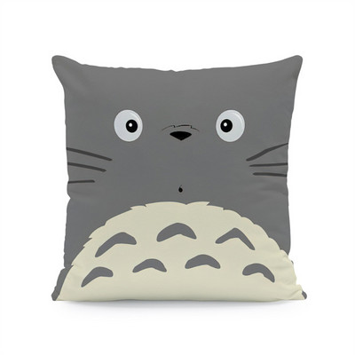 Japán anime Vicces Happy Cat párnahuzat dekoráció otthon Hatalmas cica dekoratív párnahuzatok otthoni dekoráció esztétika 40x40 45x45