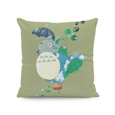 Japán anime Vicces Happy Cat párnahuzat dekoráció otthon Hatalmas cica dekoratív párnahuzatok otthoni dekoráció esztétika 40x40 45x45