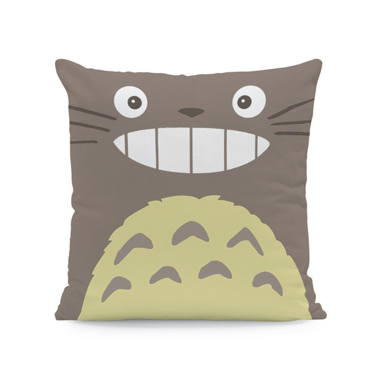 Japán anime Vicces Happy Cat párnahuzat dekoráció otthon Hatalmas cica dekoratív párnahuzatok otthoni dekoráció esztétika 40x40 45x45