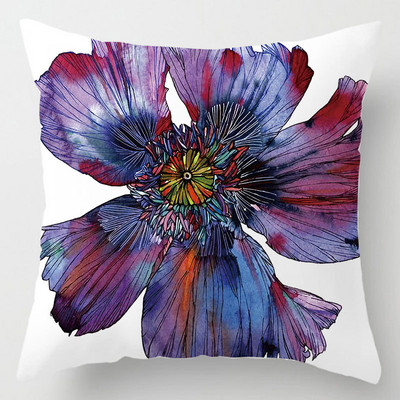 Pavasarinis spalvingas gėlių pagalvių užvalkalas Gėlėtas pagalvių užvalkalas Namų dekoras Prabangios dizainerio dvigulės lovos pagalvėlės 45x45 sodo kėdė