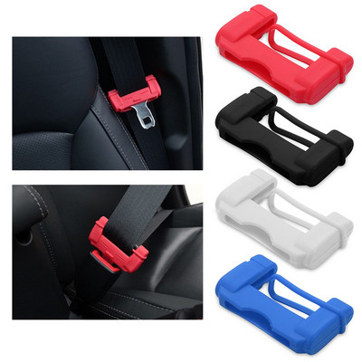 Universal Car Seat Belt Buckle Clip Protector Silicone Interior Button Case Anti-Scratch Cover Safety Accessories