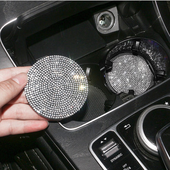 Πολυλειτουργικό Car Diamond Coaster Υποδοχή για Κύπελλο Νερού Αντιολισθητικό Ματ Silica Pad Ποτηροθήκη Αξεσουάρ Auto εσωτερικής διακόσμησης