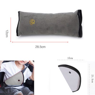 Autó biztonsági övek párnahuzat gyerek gyerekeknek baba utazás alvás pozicionáló védelem automatikus biztonsági öv beállítása plüss párna váll