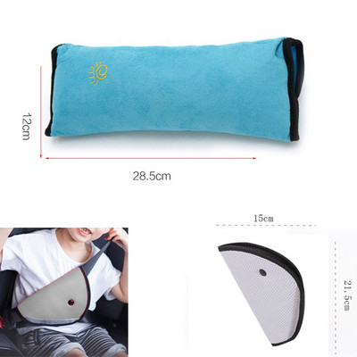 Autó biztonsági övek párnahuzat gyerek gyerekeknek baba utazás alvás pozicionáló védelem automatikus biztonsági öv beállítása plüss párna váll