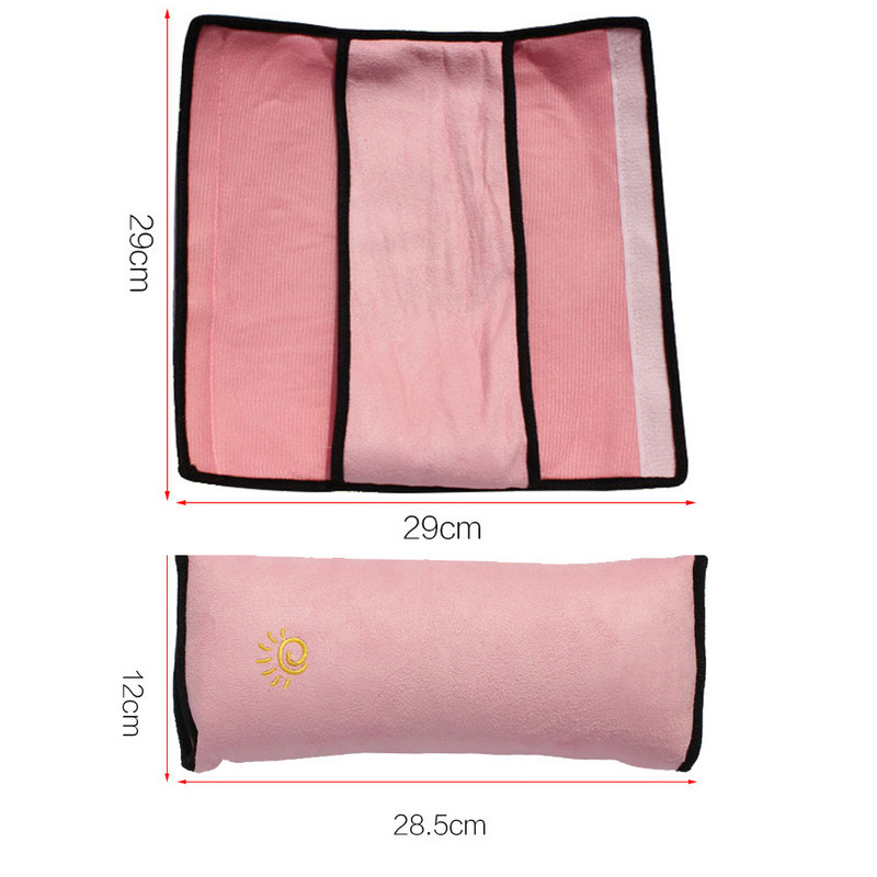 Autó biztonsági övek párnahuzat gyerek gyerekeknek baba utazás alvás pozicionáló védelem automatikus biztonsági öv beállítása plüss párna váll