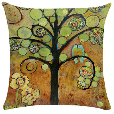 Staro ulje na platnu Cvjetna jastučnica Šareni napredni uzorak Jastučnica Vrtna sofa Kućni dekor 40X40 45X45 Jastuk Dekoracija kreveta