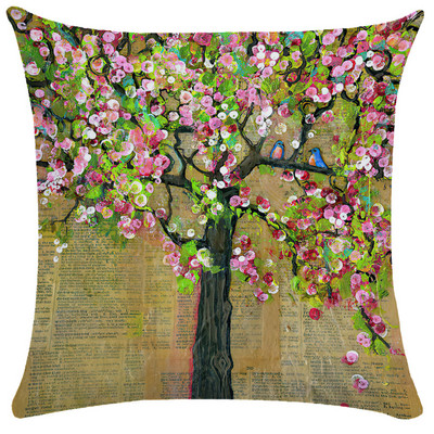 Staro ulje na platnu Cvjetna jastučnica Šareni napredni uzorak Jastučnica Vrtna sofa Kućni dekor 40X40 45X45 Jastuk Dekoracija kreveta