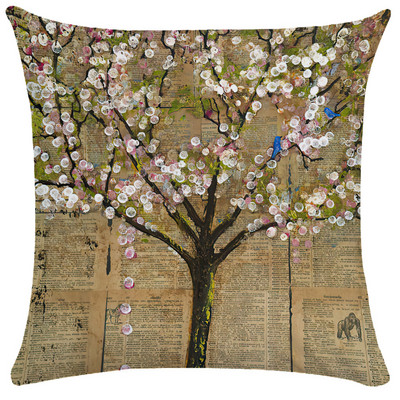 Staro ulje na platnu Cvjetna jastučnica Šareni napredni uzorak Jastučnica Vrtna sofa Kućni dekor 40X40 45X45 Jastuk Dekoracija kreveta