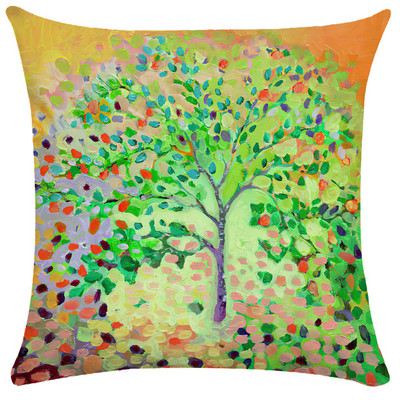 Staro ulje na platnu Cvjetna jastučnica Šareni napredni uzorak Jastučnica Vrtna sofa Kućni dekor 40X40 45X45 Jastuk Dekoracija kreveta