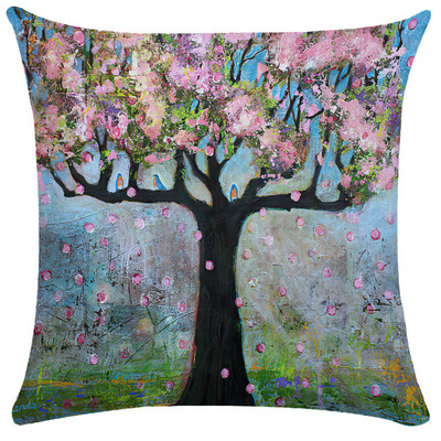 Staro ulje na platnu Cvjetna jastučnica Šareni napredni uzorak Jastučnica Vrtna sofa Kućni dekor 40X40 45X45 Jastuk Dekoracija kreveta