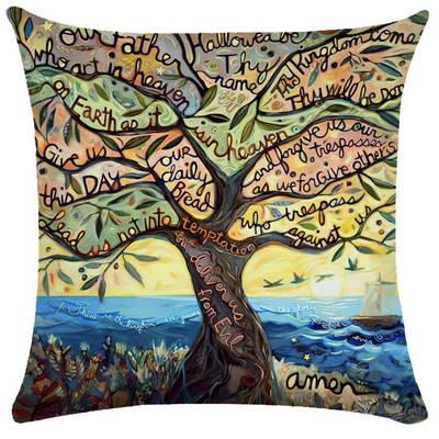 Staro ulje na platnu Cvjetna jastučnica Šareni napredni uzorak Jastučnica Vrtna sofa Kućni dekor 40X40 45X45 Jastuk Dekoracija kreveta