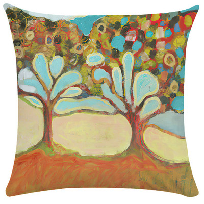 Staro ulje na platnu Cvjetna jastučnica Šareni napredni uzorak Jastučnica Vrtna sofa Kućni dekor 40X40 45X45 Jastuk Dekoracija kreveta