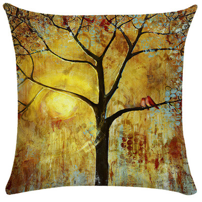 Staro ulje na platnu Cvjetna jastučnica Šareni napredni uzorak Jastučnica Vrtna sofa Kućni dekor 40X40 45X45 Jastuk Dekoracija kreveta