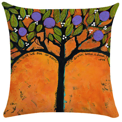 Staro ulje na platnu Cvjetna jastučnica Šareni napredni uzorak Jastučnica Vrtna sofa Kućni dekor 40X40 45X45 Jastuk Dekoracija kreveta