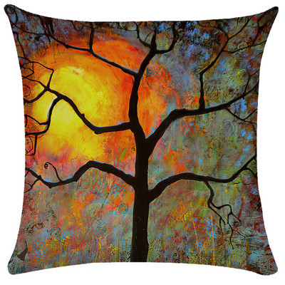 Staro ulje na platnu Cvjetna jastučnica Šareni napredni uzorak Jastučnica Vrtna sofa Kućni dekor 40X40 45X45 Jastuk Dekoracija kreveta