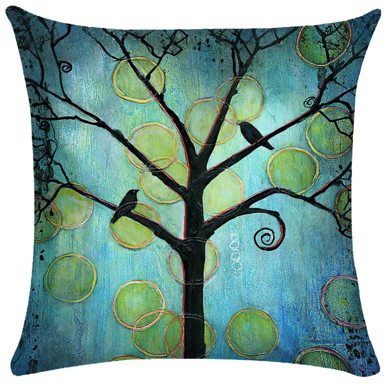 Staro ulje na platnu Cvjetna jastučnica Šareni napredni uzorak Jastučnica Vrtna sofa Kućni dekor 40X40 45X45 Jastuk Dekoracija kreveta