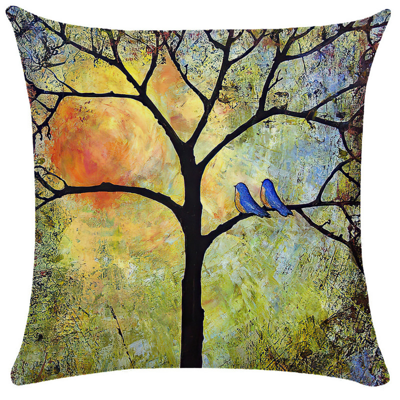 Staro ulje na platnu Cvjetna jastučnica Šareni napredni uzorak Jastučnica Vrtna sofa Kućni dekor 40X40 45X45 Jastuk Dekoracija kreveta